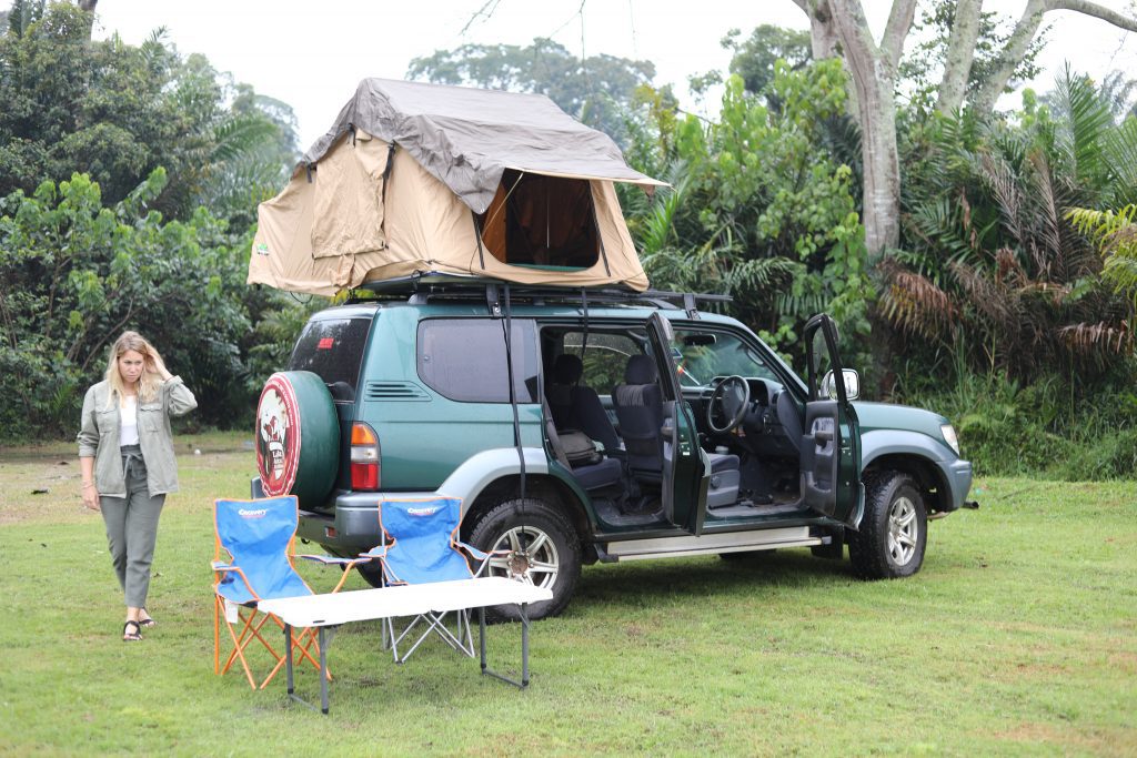 land Cruiser TX rental Uganda with Camping Gear