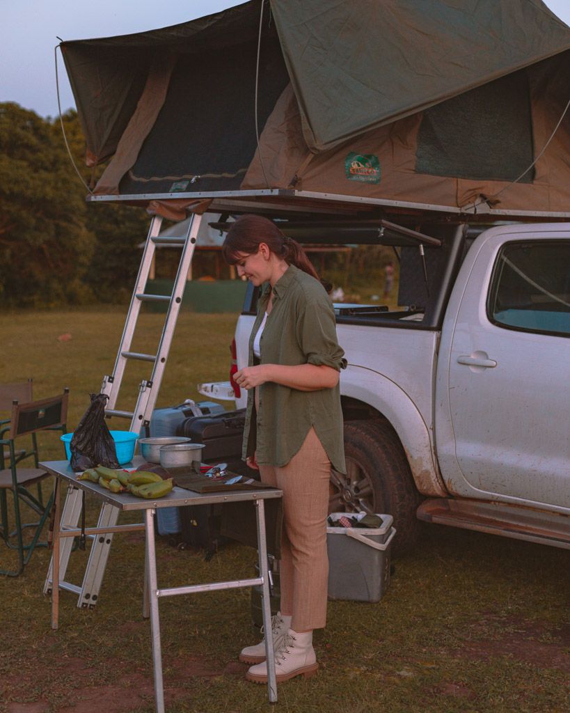 long term 4x4 rooftop tent car uganda rental