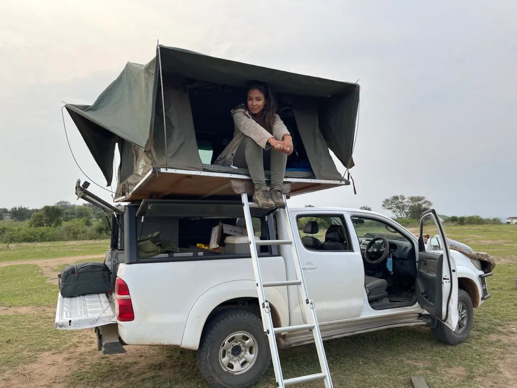 Toyota Hilux Rental Uganda with rooftop Tent