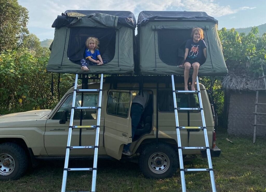 LX with two rooftop tents
