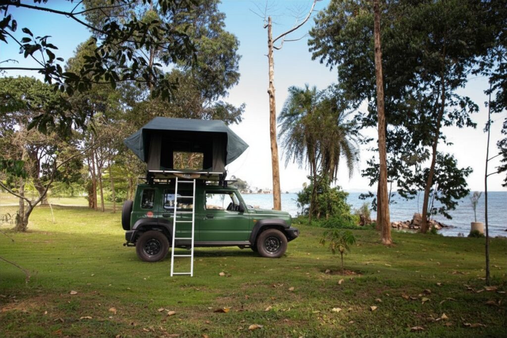 suzuki jimny with rooftop tent