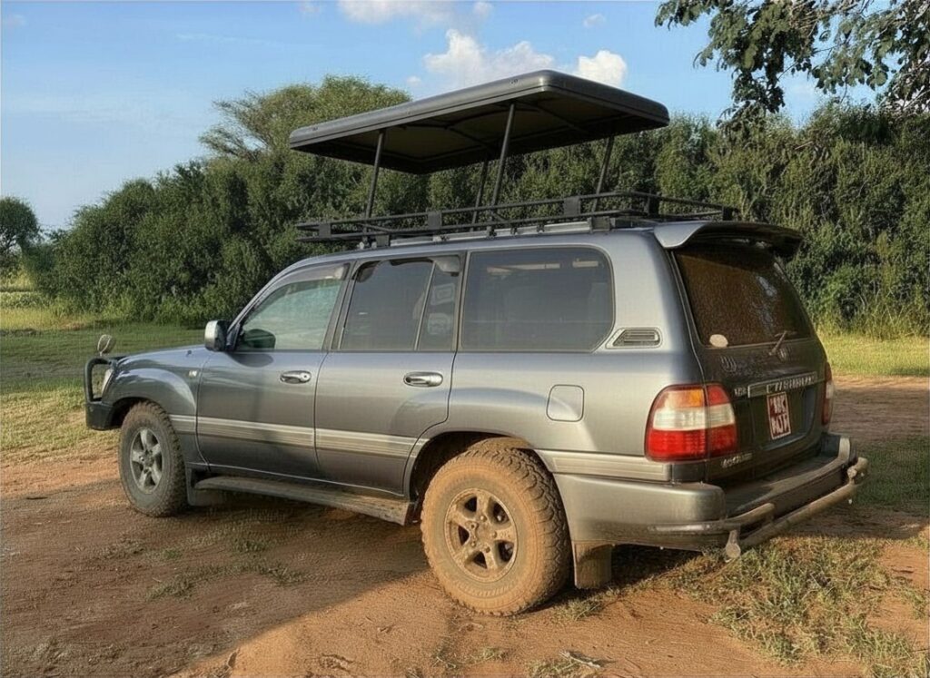 Land Cruiser (V8/VX) Rental Uganda with popup roof prices